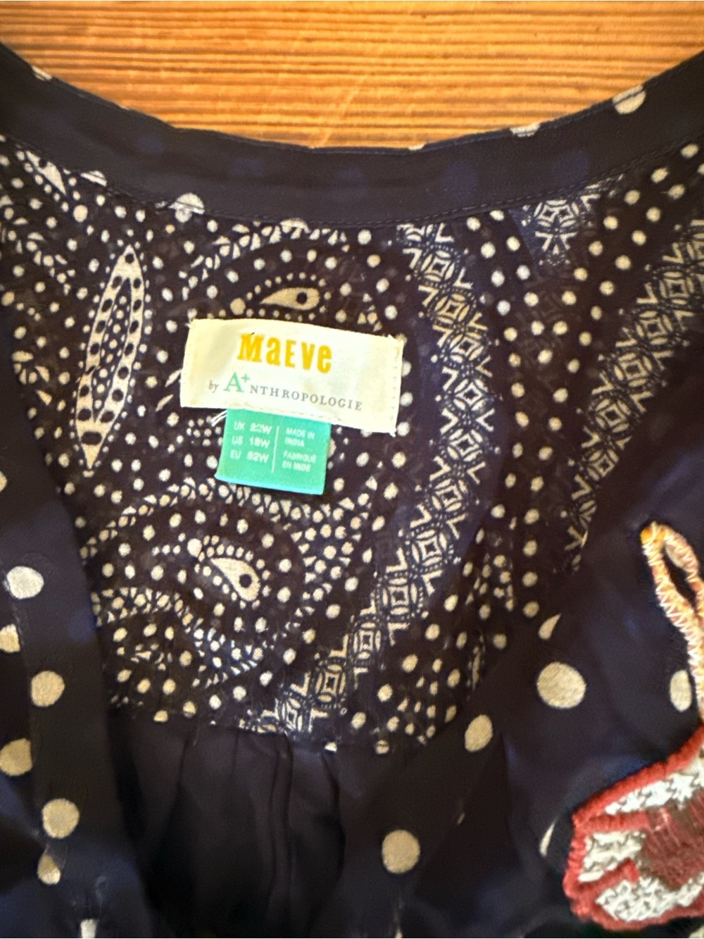 Maeve Cassidy Embroidered Midi Dress by Anthropologie - Picture 7 of 8